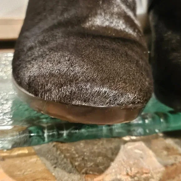 Cole Haan Calf Hair Clogs Mules Dark Brown Wmns Sz 9.5 - Picture 8 of 16